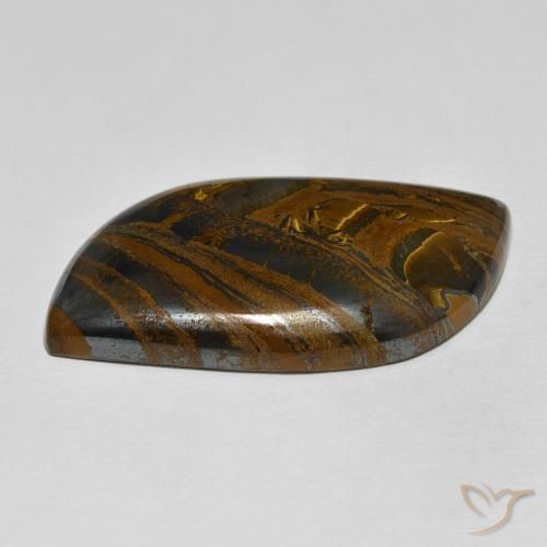 Matrice di occhio di tigre Multicolore naturale da 72.36 ct, Taglio a fantasia, Opaco