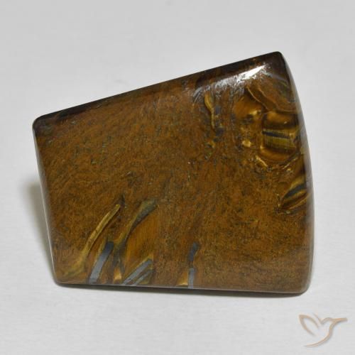 45.29ct Naturale Multicolore Matrice di occhio di tigre, Taglio a baguette, Opaco