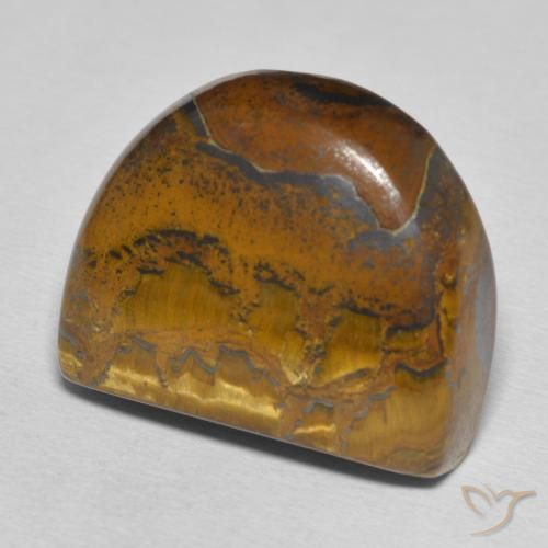 Matrice di occhio di tigre Marrone medio naturale da 40.11 ct, Taglio a fantasia, Opaco