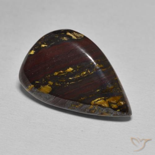Matrice di occhio di tigre Multicolore naturale da 15.67 ct, Taglio a fantasia, Opaco
