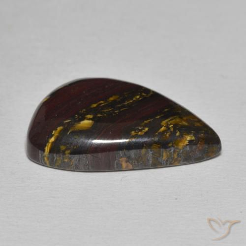 Matrice di occhio di tigre Multicolore naturale da 15.67 ct, Taglio a fantasia, Opaco