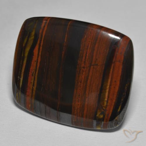 Matrice di occhio di tigre Multicolore naturale da 38.90 ct, Cuscino, Opaco