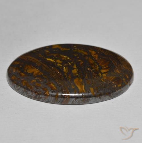 Matrice di occhio di tigre Multicolore naturale da 43.85 ct, Ovale, Opaco