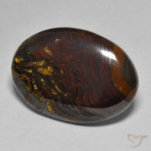 Matrice di occhio di tigre Multicolore naturale da 25.87 ct, Ovale, Opaco