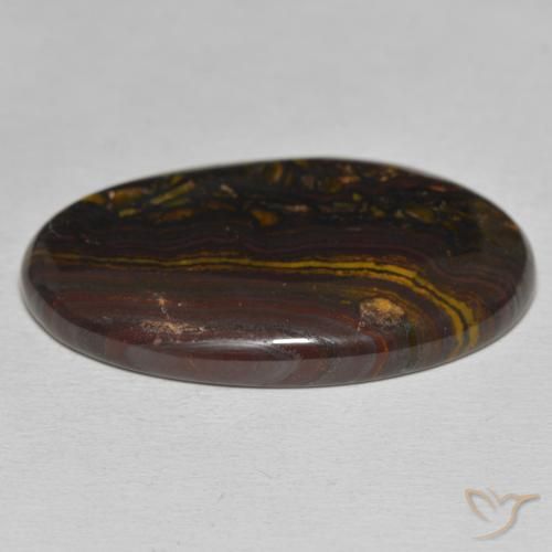 Matrice di occhio di tigre Multicolore naturale da 40.09 ct, Ovale, Opaco