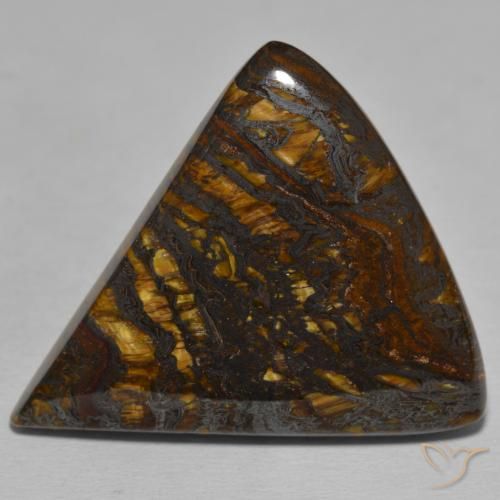 58.53ct Naturale Multicolore Matrice di occhio di tigre, Taglio trillion, Opaco