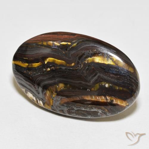 Matrice di occhio di tigre Multicolore naturale da 54.17 ct, Ovale, Opaco