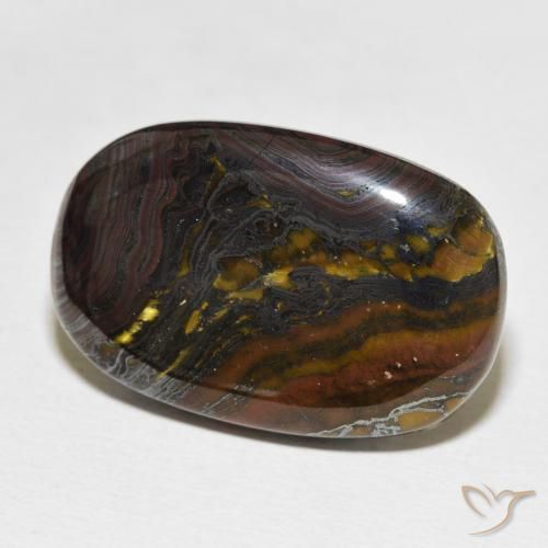 Matrice di occhio di tigre Multicolore naturale da 26.16 ct, Cuscino, Opaco