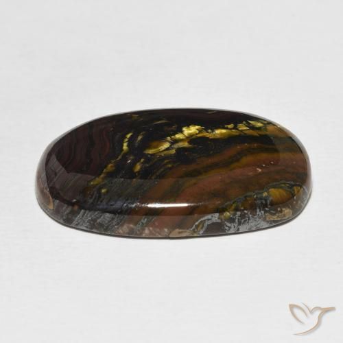 Matrice di occhio di tigre Multicolore naturale da 26.16 ct, Cuscino, Opaco