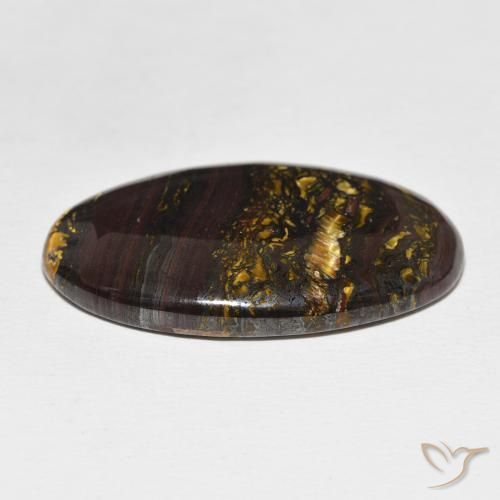 Matrice di occhio di tigre Multicolore naturale da 44.53 ct, Ovale, Opaco