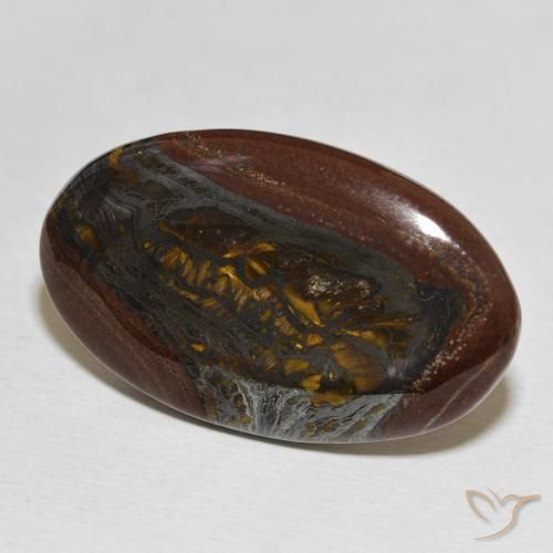 Matrice di occhio di tigre Multicolore naturale da 29.85 ct, Ovale, Opaco