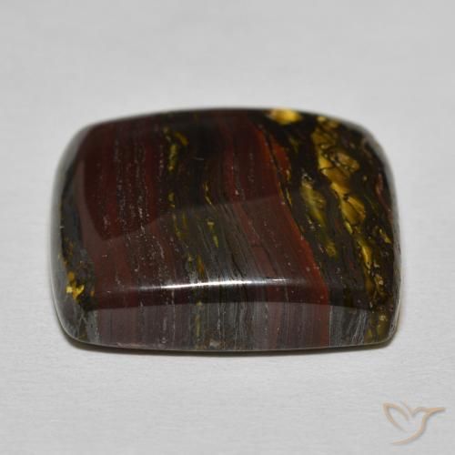 Matrice di occhio di tigre Marrone caldo naturale da 27.07 ct, Cuscino, Opaco