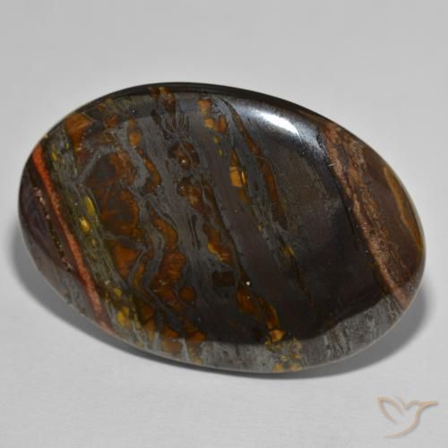 Matrice di occhio di tigre Multicolore naturale da 149.79 ct, Ovale, Opaco
