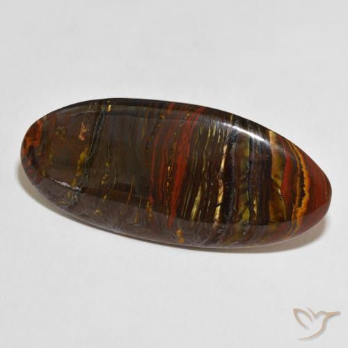 Matrice di occhio di tigre Multicolore naturale da 51.65 ct, Ovale, Opaco