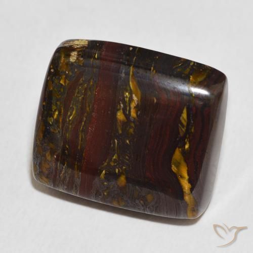 Matrice di occhio di tigre Multicolore naturale da 27.98 ct, Cuscino, Opaco