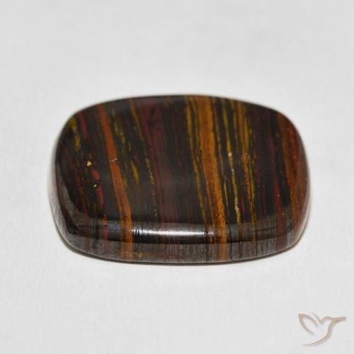 Matrice di occhio di tigre Multicolore naturale da 47.05 ct, Cuscino, Opaco