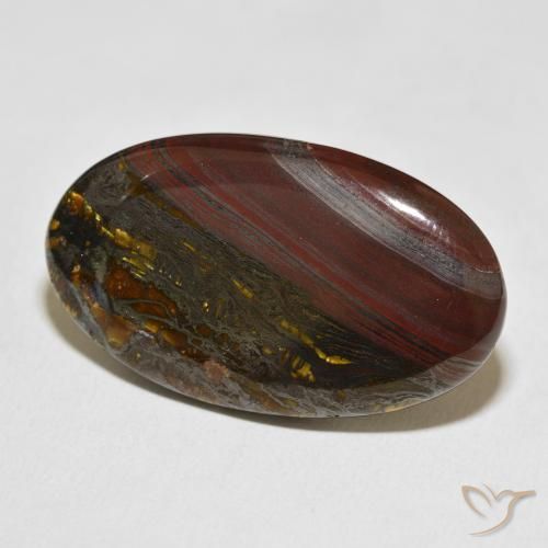 Matrice di occhio di tigre Multicolore naturale da 45.48 ct, Ovale, Opaco