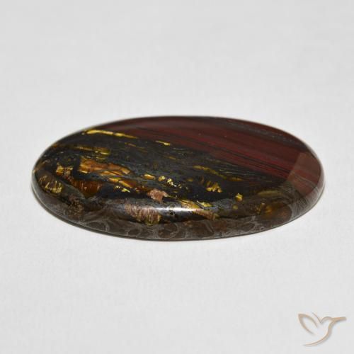 Matrice di occhio di tigre Multicolore naturale da 45.48 ct, Ovale, Opaco