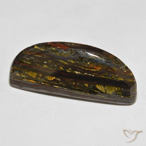 Matrice di occhio di tigre Multicolore naturale da 45.37 ct, Taglio a fantasia, Opaco
