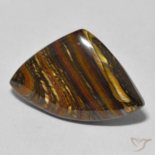 Matrice di occhio di tigre Multicolore naturale da 26.35 ct, Taglio a fantasia, Opaco