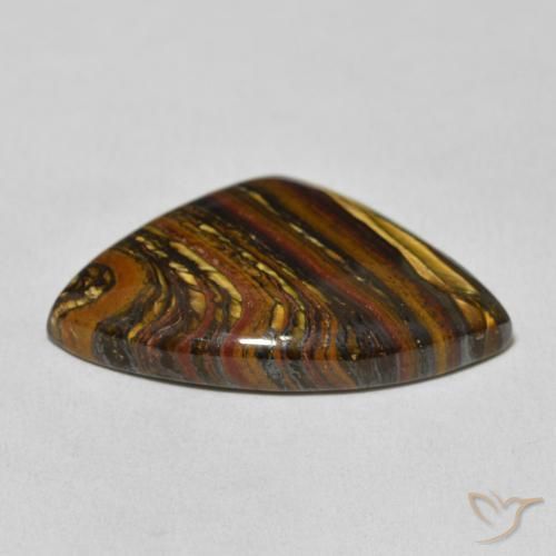 Matrice di occhio di tigre Multicolore naturale da 26.35 ct, Taglio a fantasia, Opaco