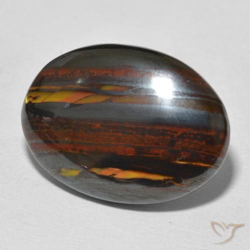 Matrice di occhio di tigre Multicolore naturale da 24.63 ct, Ovale, Opaco
