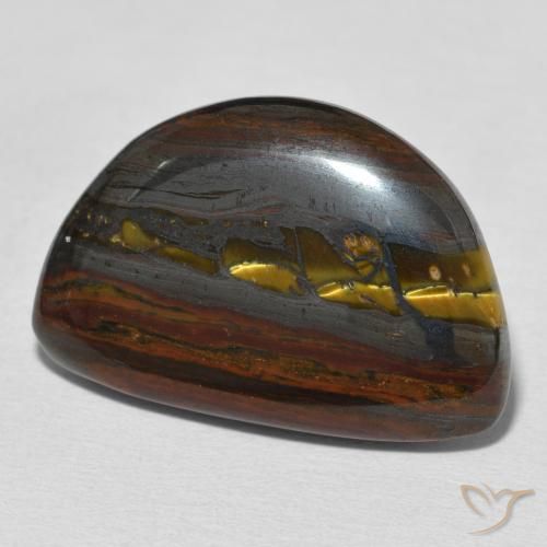 Matrice di occhio di tigre Multicolore naturale da 26.03 ct, Taglio a fantasia, Opaco