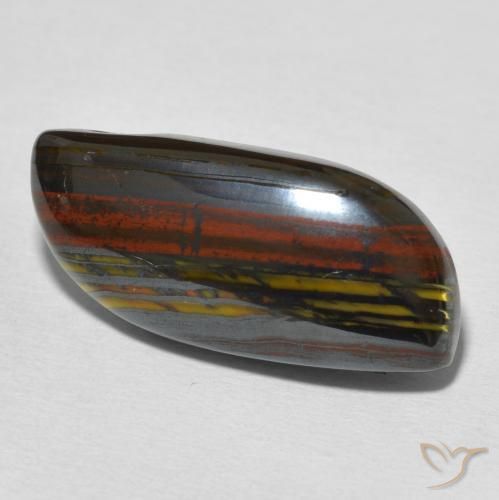 Matrice di occhio di tigre Multicolore naturale da 18.34 ct, Taglio a fantasia, Opaco