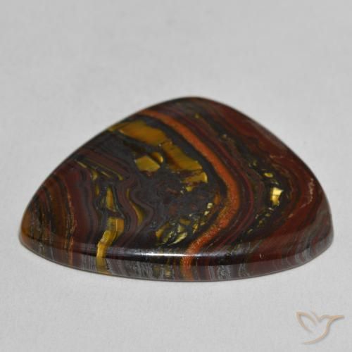 Matrice di occhio di tigre Multicolore naturale da 36.54 ct, Taglio a fantasia, Opaco