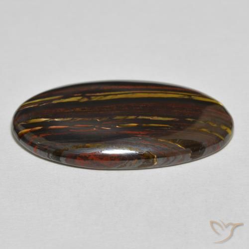 Matrice di occhio di tigre Multicolore naturale da 40.26 ct, Ovale, Opaco