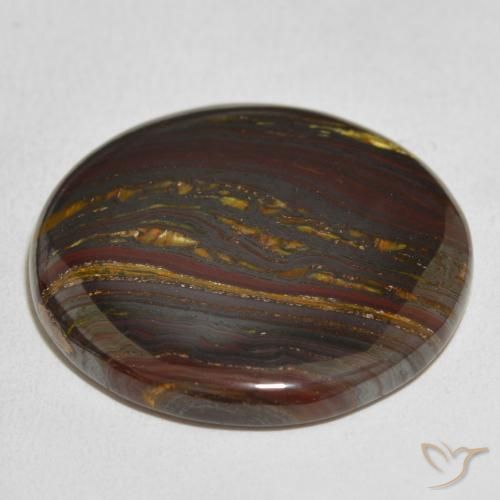 Matrice di occhio di tigre Multicolore naturale da 48.13 ct, Rotondo, Opaco