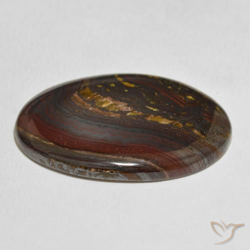 Matrice di occhio di tigre Multicolore naturale da 49.04 ct, Ovale, Opaco
