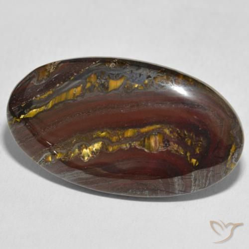 Matrice di occhio di tigre Multicolore naturale da 40.84 ct, Ovale, Opaco