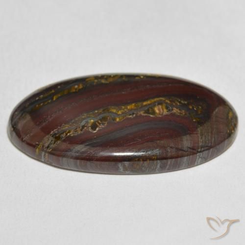Matrice di occhio di tigre Multicolore naturale da 40.84 ct, Ovale, Opaco
