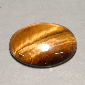 Occhio di tigre Oro Marrone naturale da 80.37 ct, Taglio ovale, Opaco