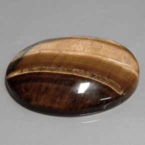 Occhio di tigre Oro Marrone naturale da 75.54 ct, Taglio ovale, Opaco