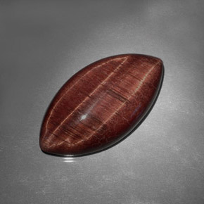 Occhio di tigre Oro Marrone naturale da 31.77 ct, Taglio marquise, Opaco