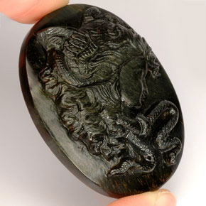 Tiger's eye naturale multicolore da 122,90 ct, forma fantasia, opaco