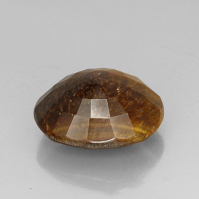 Tiger's eye naturale marrone da 25,78 ct, taglio ovale, opaco