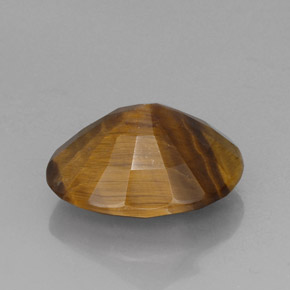 Tiger's eye naturale marrone da 14,10 ct, taglio ovale, opaco