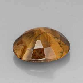 Occhio di tigre Oro Marrone naturale da 16.49 ct, Taglio ovale, Opaco