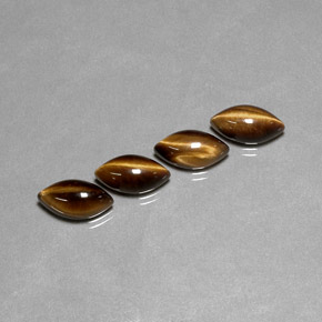 Tiger's eye naturale marrone da  ct, marchesa, opaco