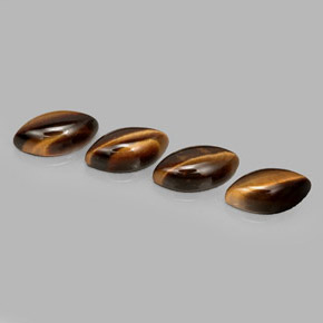 Tiger's eye naturale marrone da  ct, marchesa, opaco