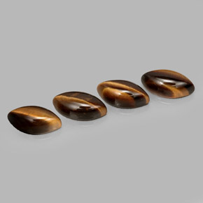 Tiger's eye naturale marrone da  ct, marchesa, opaco