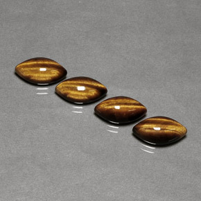 Tiger's eye naturale marrone da  ct, marchesa, opaco