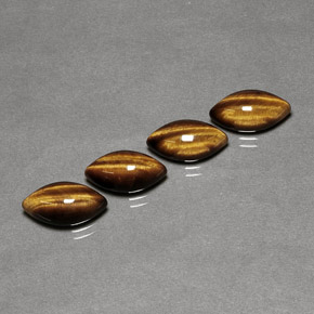 Tiger's eye naturale marrone da  ct, marchesa, opaco
