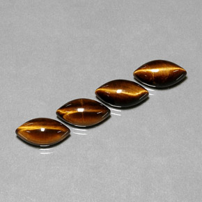 Tiger's eye naturale marrone da  ct, marchesa, opaco