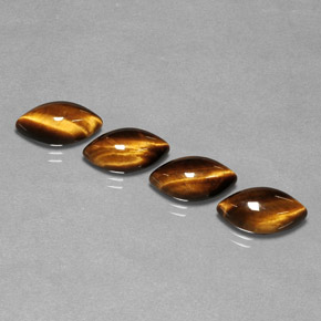 Tiger's eye naturale marrone da  ct, marchesa, opaco