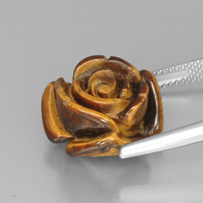Tiger's eye naturale multicolore da 12,41 ct, forma fantasia, opaco