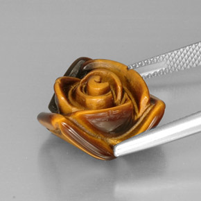 Tiger's eye naturale multicolore da 12,37 ct, forma fantasia, opaco
